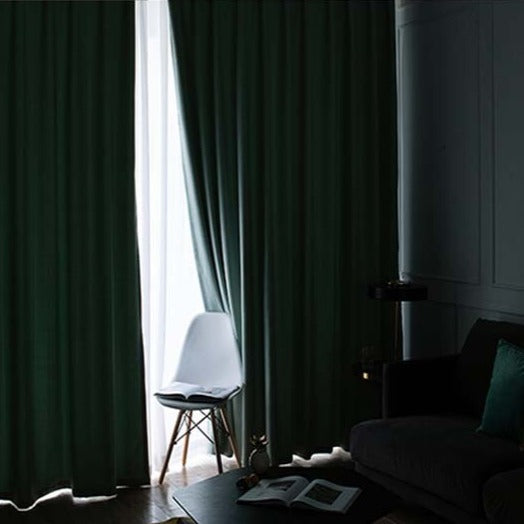 Blå lystett gardin til soverom