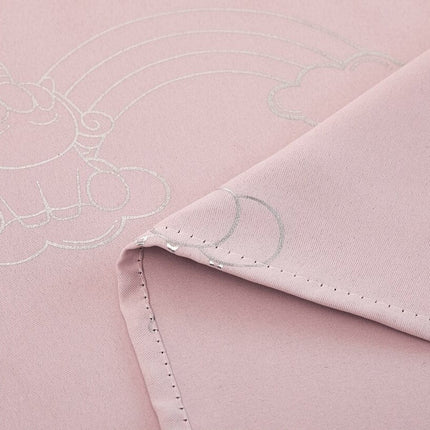 Rosa barneromsgardin Loima med enhjørninger