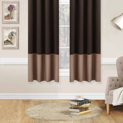 Tofarget mørkleggingsgardin i moderne design