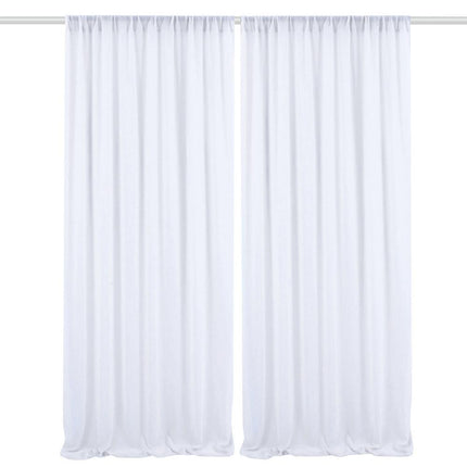 Hvite florlette gardiner for dekorasjon