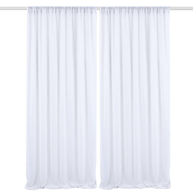 Hvite florlette gardiner for dekorasjon