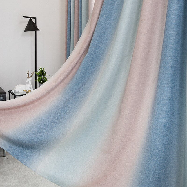 Gardin med gradert fargeovergang