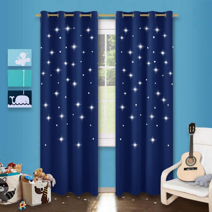 Mørkleggingsgardin med stjerner til barnerom
