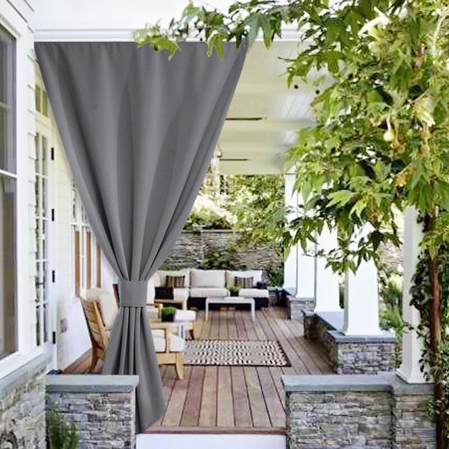 Vindtett gardin for utendørs bruk
