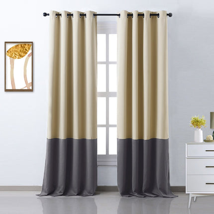 Tofarget mørkleggingsgardin i moderne design