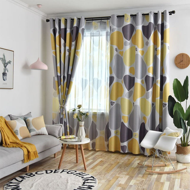 Lystett gardin Ermita med abstrakt mønster