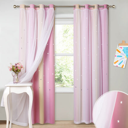 Fargerik florlett gardin for uteplass