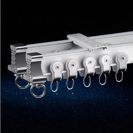 Fleksibel gardinskinne for buede vegger