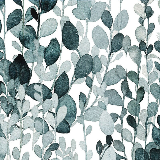 Utendørsgardin med akvarell bladmotiv