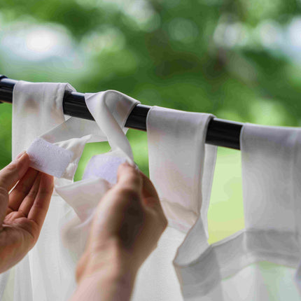 Utendørs gardin med hemper for pergola