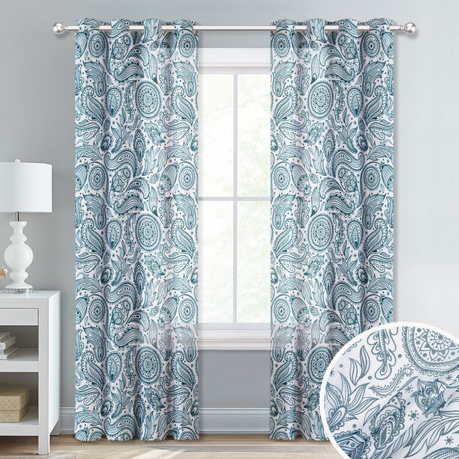 Gardin med klassisk paisleymønster