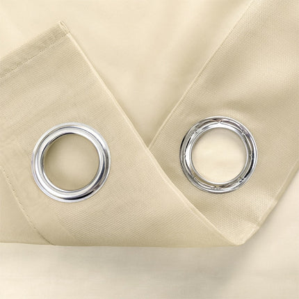 Lysfiltrerende tynn gardin med maljer