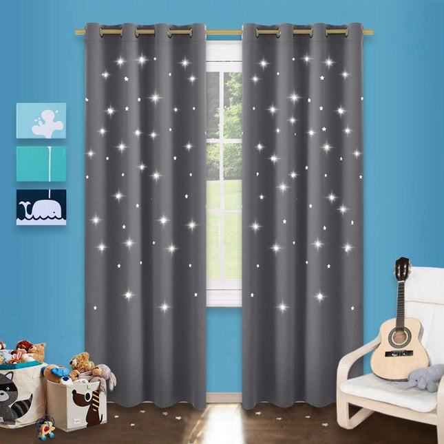 Mørkleggingsgardin med stjerner til barnerom