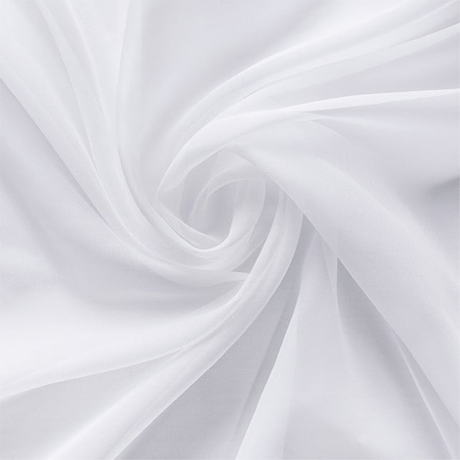 Lysfiltrerende tynn gardin med maljer