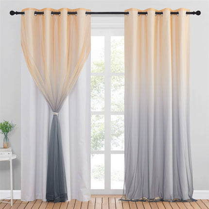 Lystett gardin med gradert farge