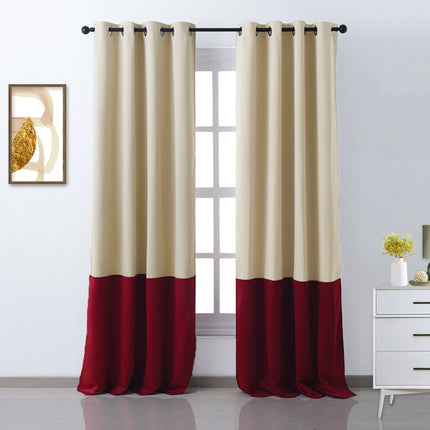 Tofarget mørkleggingsgardin i moderne design