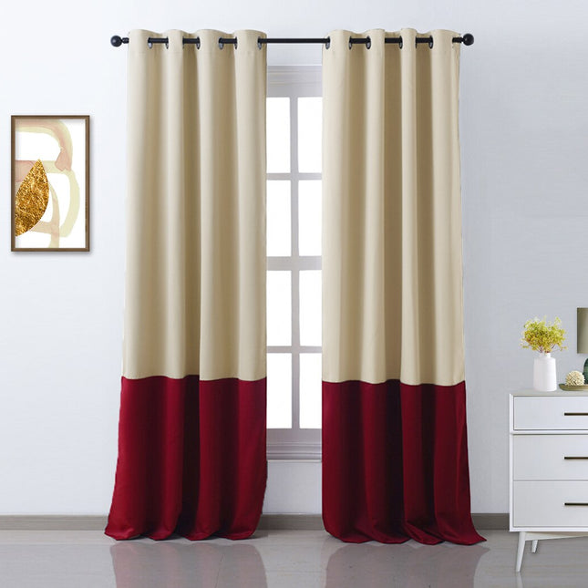 Tofarget mørkleggingsgardin i moderne design