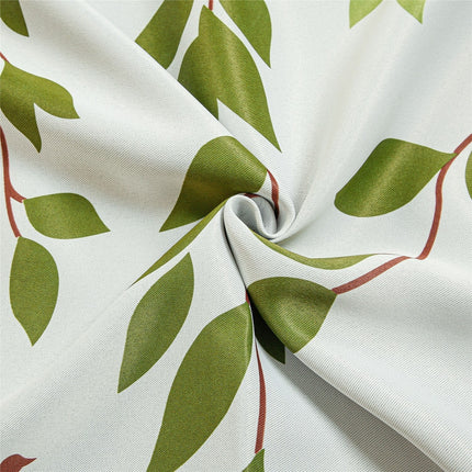 Gardin med mønster av grønne blader