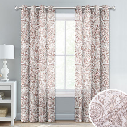 Gardin med klassisk paisleymønster