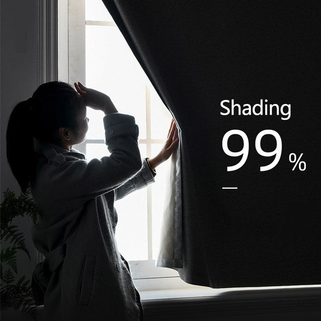 Praktisk ferskenfarget gardin med borrelås