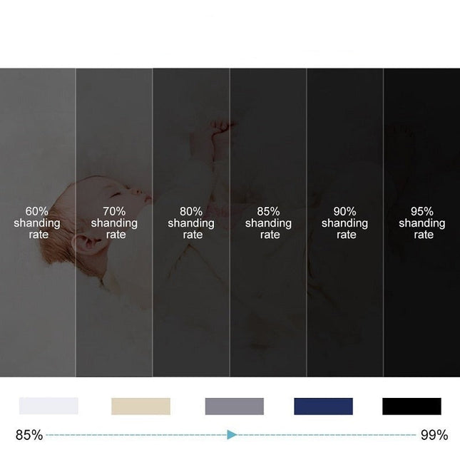 Lystett gardinsett med matchende kappe