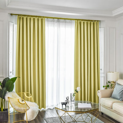 Gul gardin Inny i skandinavisk stil