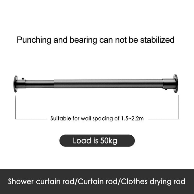 Justerbar gardinstang i stål