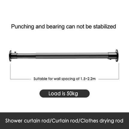 Justerbar gardinstang i stål