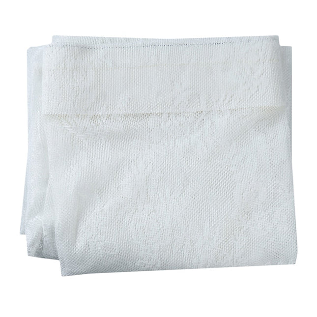 Hvit blondegardin til stue og soverom