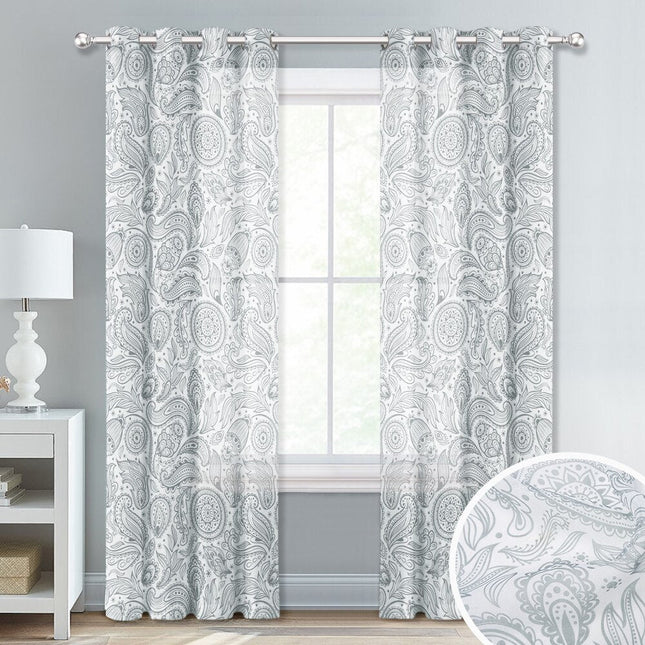 Gardin med klassisk paisleymønster