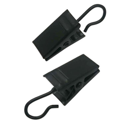 Hvite gardinklyper med krok