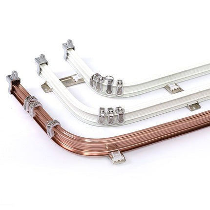 Fleksibel gardinskinne for buede vinduer