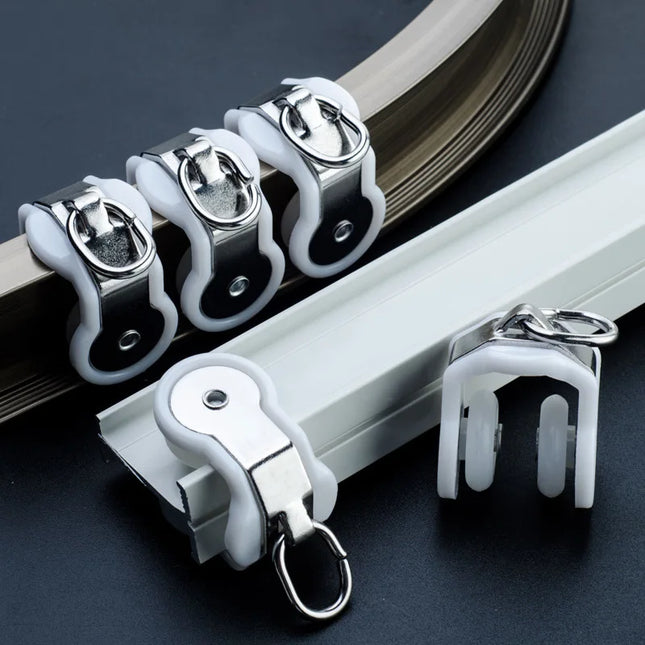 Fleksibel gardinskinne for buede vegger