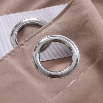 Lystett gardin i gammelrosa farge