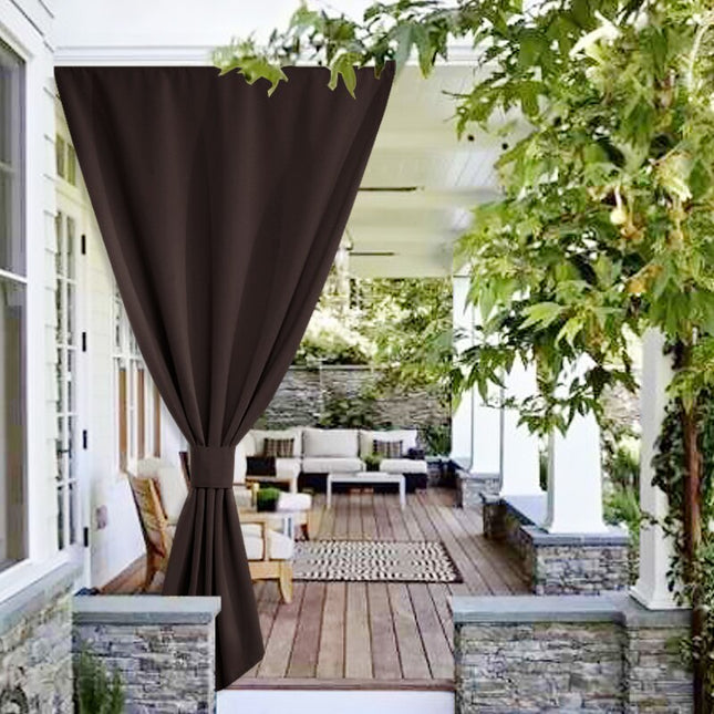 Vindtett gardin for utendørs bruk