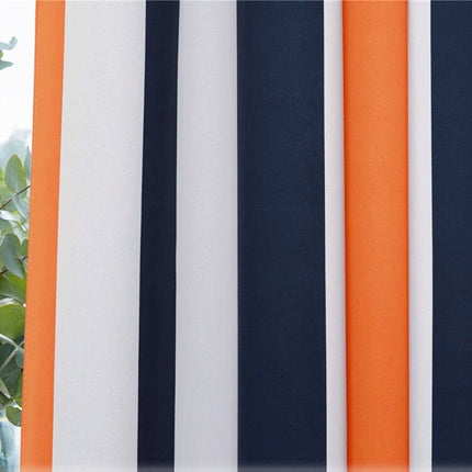 Kort mørkleggingsgardin med fargerike striper