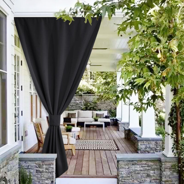 Vindtett gardin for utendørs bruk