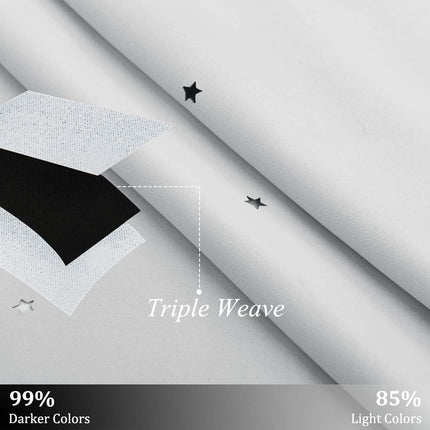 Mørkleggingsgardin med stjerner til barnerom