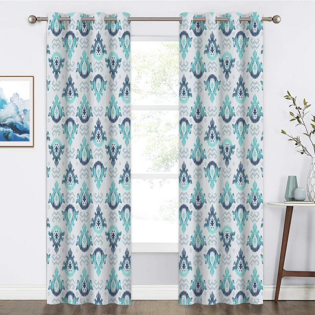 Mønstret gardin med bohemsk design