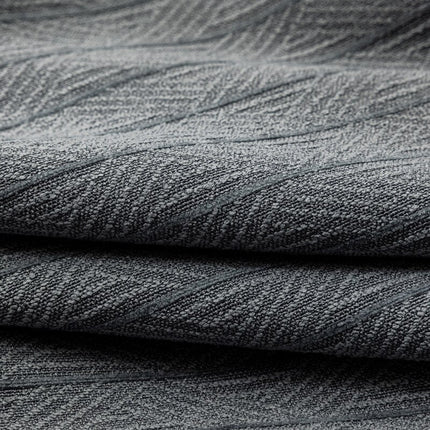 Grå lystett gardin med vevd tekstur