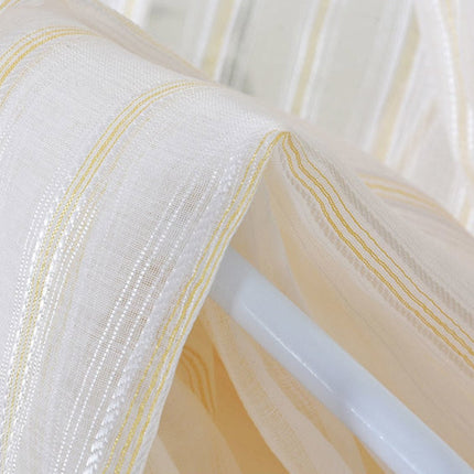 Lett stripete gardin med borrelås