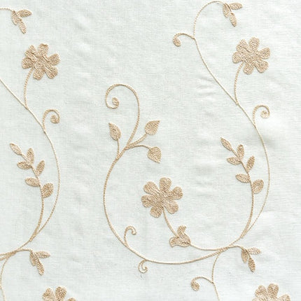 Florlett gardin med blomsterranker