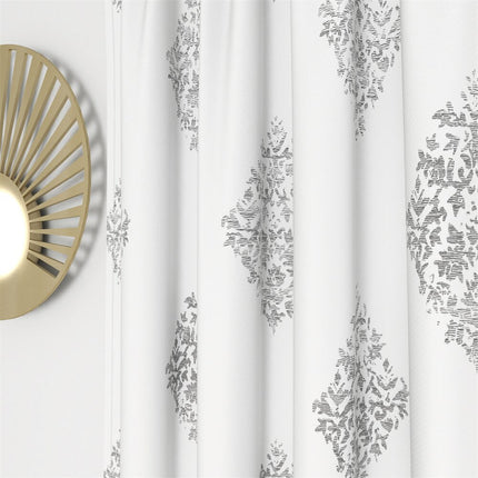 Gardin med elegant damaskmønster