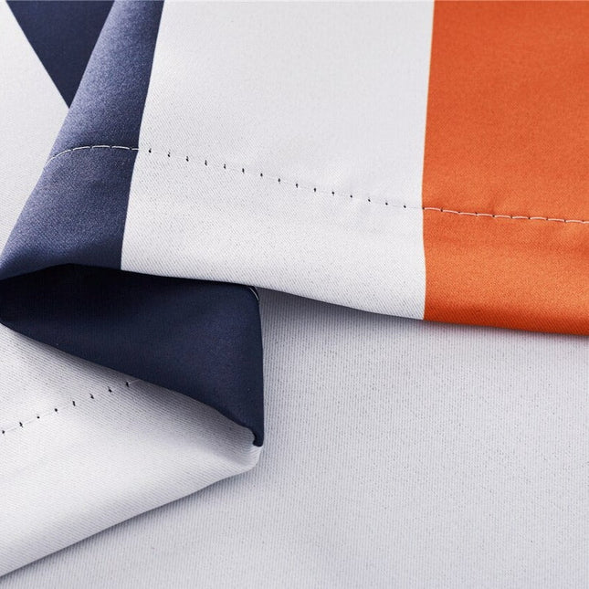 Kort mørkleggingsgardin med fargerike striper