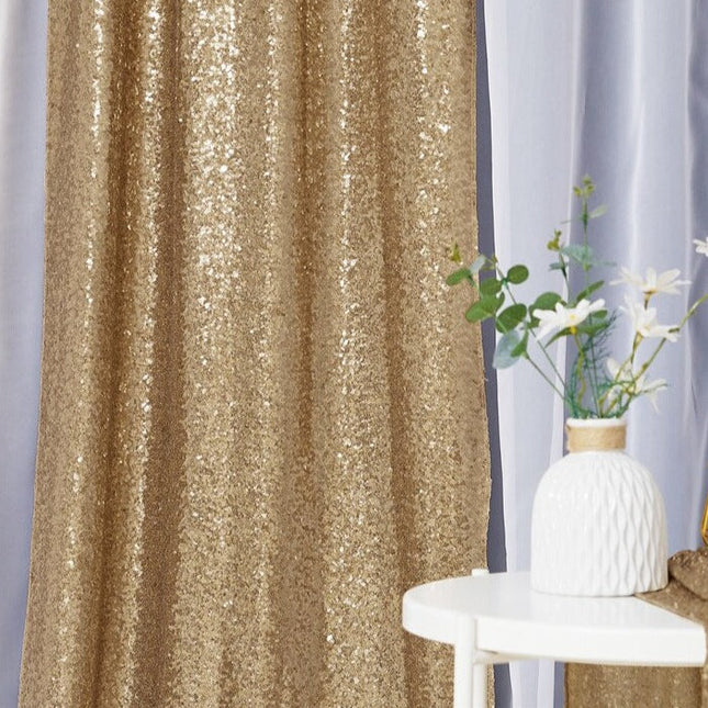 Lystett gardin Endali med sølvpaljetter