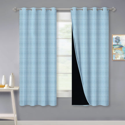 Strukturert lystett gardin med maljer