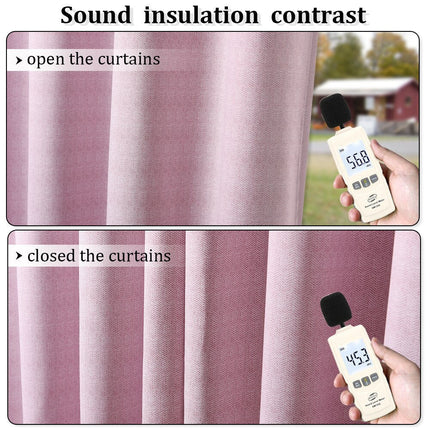 Strukturert lystett gardin med maljer