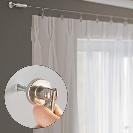 Komplett gardinwiresett for veggmontering