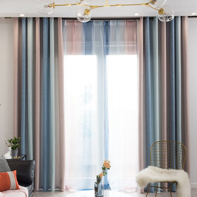 Gardin med gradert fargeovergang