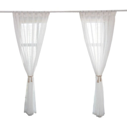 Lett gardin med subtil glittereffekt